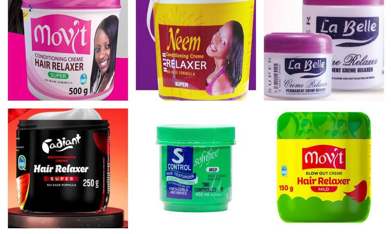 Some of the hair relaxers certified by UNBS