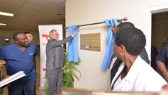Mr. Philippe Groueix, the TotalEnergies EP Uganda General Manager handed over the facility on Wednesday