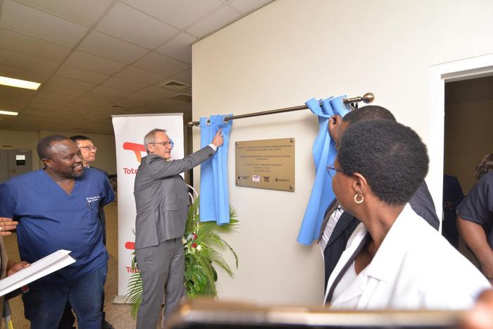 Mr. Philippe Groueix, the TotalEnergies EP Uganda General Manager handed over the facility on Wednesday
