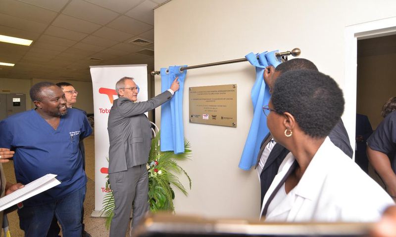 Mr. Philippe Groueix, the TotalEnergies EP Uganda General Manager handed over the facility on Wednesday