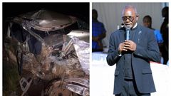 Rev Fr Yawe Mudduse Lawrence was killed in the car crash last night