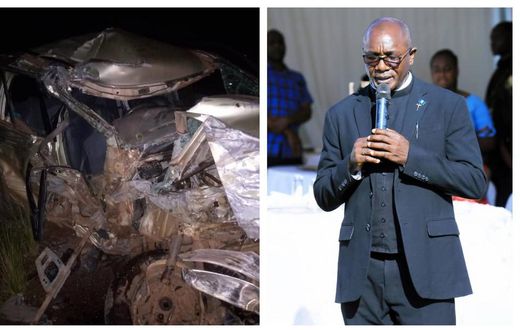 Rev Fr Yawe Mudduse Lawrence was killed in the car crash last night
