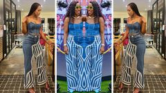 The issue with Vinka and DJ Alisha's matching denim outfits/Instagram