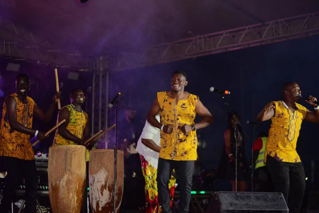 Qwela Band performing at the 13th edition of Rukundo Egumeho at the Indian Association Grounds Lugogo