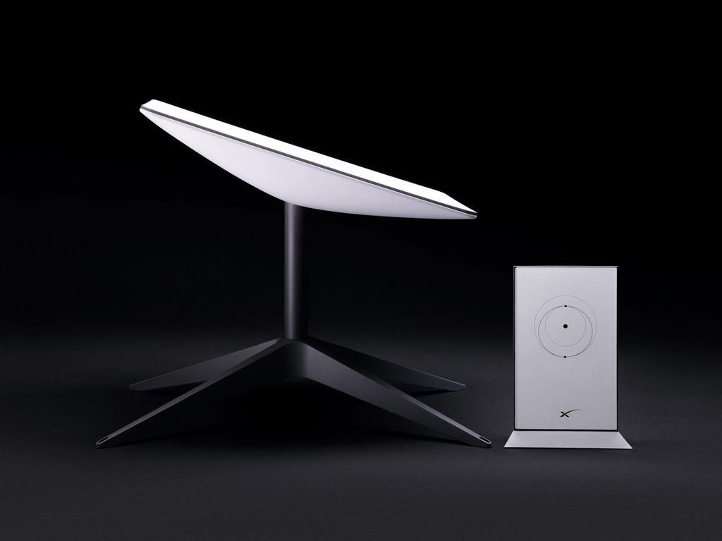 The standard model of SpaceX's Starlink dish measures 11.9 inches by 20.2 inches.SpaceX