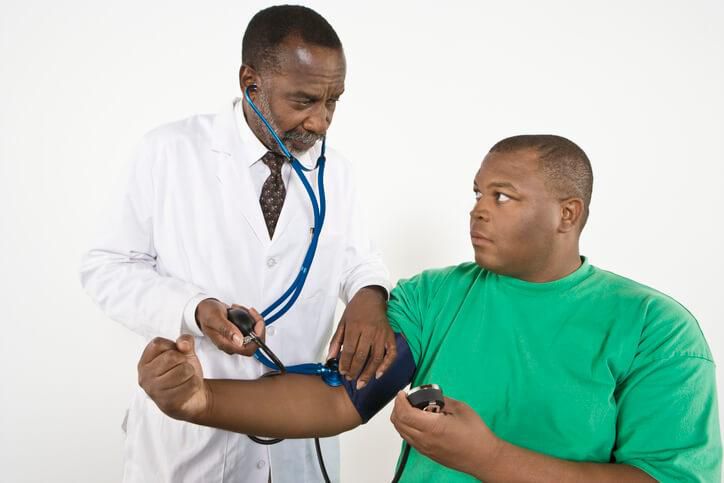 Being overweight can lead to high blood pressure