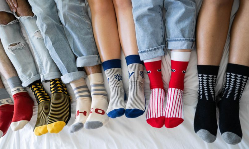 How to wear colourful socks