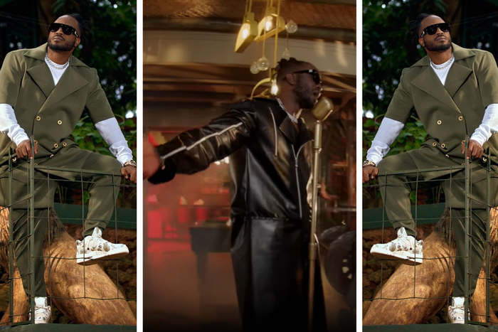 Bebe Cool's outfit in new music video 'Byowaba' is only available in children's size/Instagram