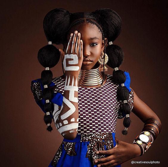 A girl with body markings/Courtesy