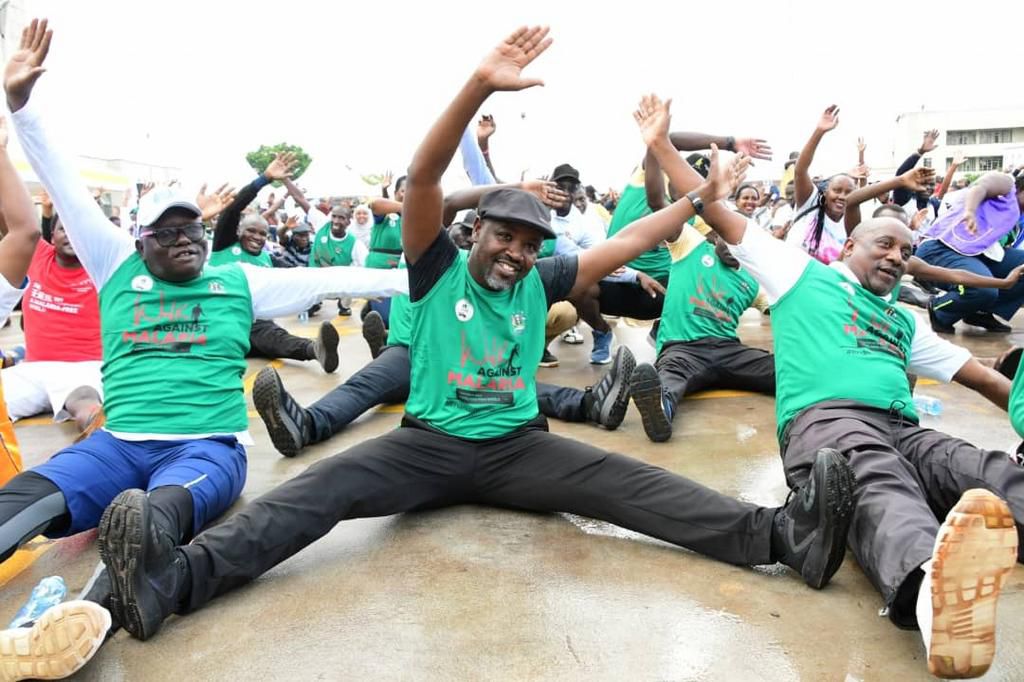 Tayebwa with some of the other legislators after the Walk