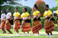 Dancers entertaining guests