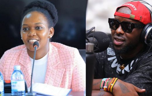 Phiona Nyamutoro and Eddy Kenzo