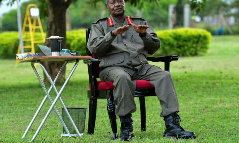 Museveni in miliatry fatigue 2