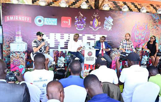 Nyege Nyege 2023 organizers and sponsors addressing press on Tuesday