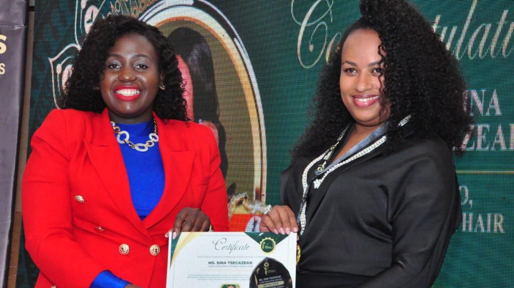 An Eritrean Ugandan entrepreneur, Sina Tsegazeab, who started Natna Hair in 2015, holds a Bachelor's degree in Accounting and a Diploma in Marketing.