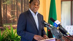 Zambian President Hakainde Hichilema