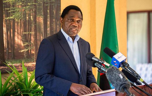 Zambian President Hakainde Hichilema