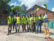 Sandhbolt team upon completion of a housing project