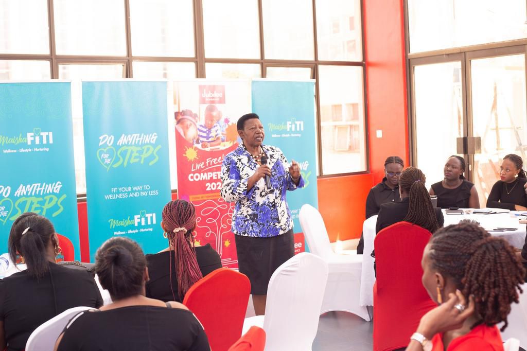 Matembe addressing the female Jubilee employees