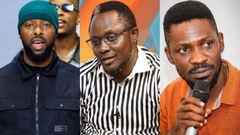 Eddy Kenzo, Dr. Hilderman and Bobi Wine