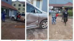 A security guard shot at Alien Skin's car