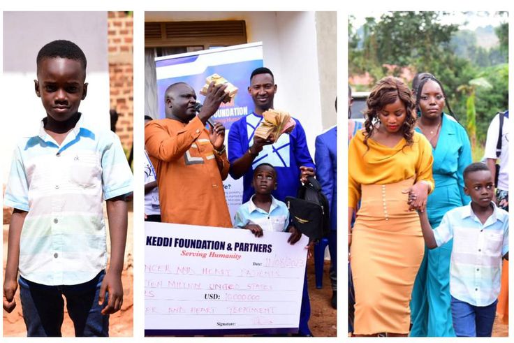 Keddi foundation donated Shs 25 million to enable Kizito under heart surgery