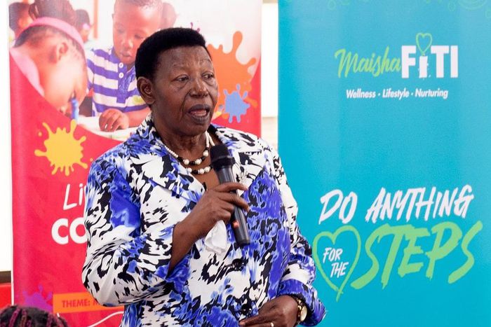 Miria Matembe delivering the lecture on Thursday, March 7