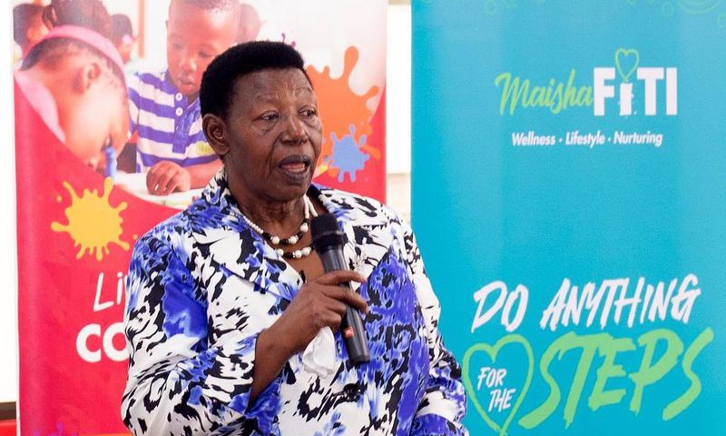 Miria Matembe delivering the lecture on Thursday, March 7