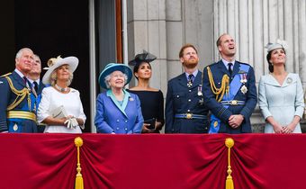 Members of the royal family at Buckingham Palace on July 10, 2018.Anwar Hussein/WireImage