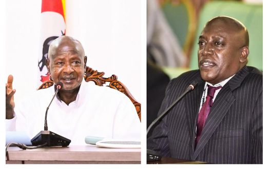 President Yoweri Museveni and MP Joseph Ssewungu