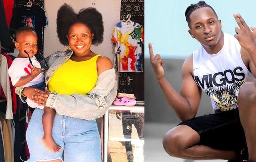Seth Kiggundu with her mother and Bruno K