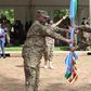 Gen Muhoozi Kainerugaba received instruments of office from the outgoing CDF Gen Mbasu Mbadi