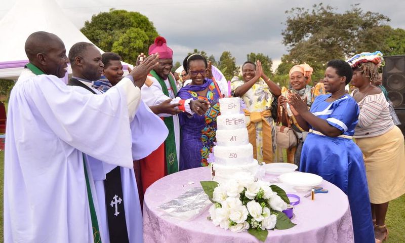 Minister Alice joined Christians to commemorate 50 years of All Saints Church Kalasa in Luwero