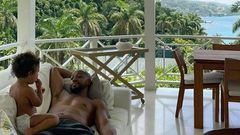 Father and son hanging outside/courtesy