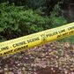 File image of a crime scene cordoned off by the police