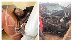 Mbaziira Tony was severely injured in the car crash