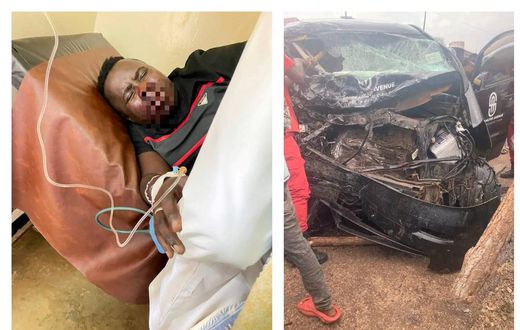 Mbaziira Tony was severely injured in the car crash