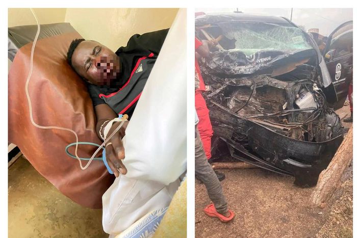 Mbaziira Tony was severely injured in the car crash