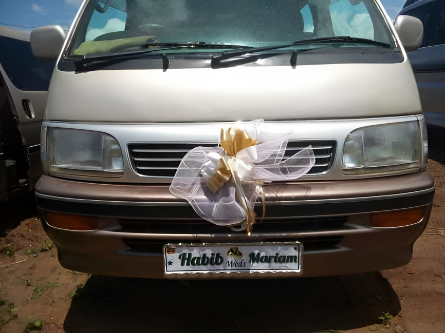 The brides were moved each in their own van