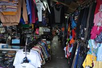 Locally made garments in a store