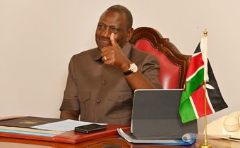President William Ruto in a virtual meeting with TikTok CEO Shou Zi Chew