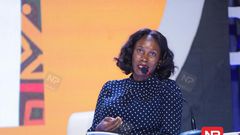 Kevin Kaija, Head of Content at Next Media, General Manager Afro Mobile and Next Production speaking at a panel at the Africa Wisdom Summit