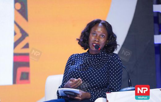 Kevin Kaija, Head of Content at Next Media, General Manager Afro Mobile and Next Production speaking at a panel at the Africa Wisdom Summit