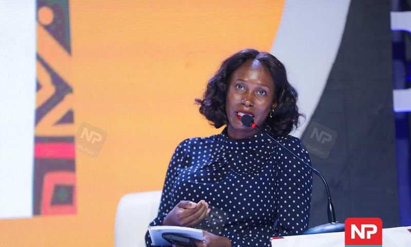 Kevin Kaija, Head of Content at Next Media, General Manager Afro Mobile and Next Production speaking at a panel at the Africa Wisdom Summit