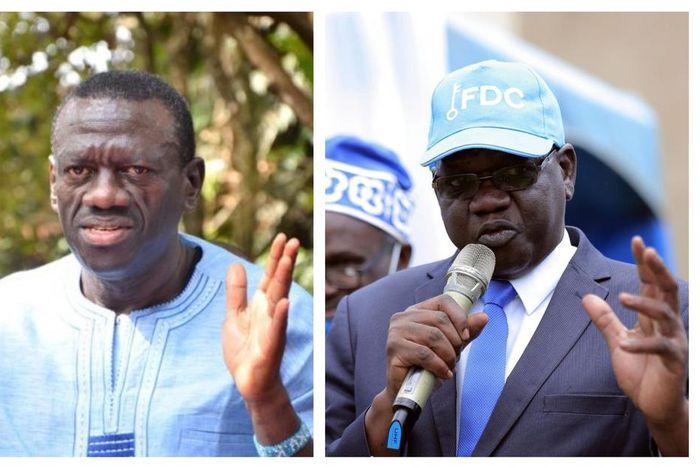 Col Dr Kizza Besigye and Patrick Amuriat Oboi