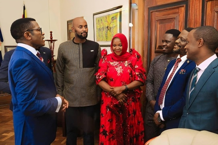 Charles Peter Mayiga met with the leadership of the NUP at Bulange Mengo