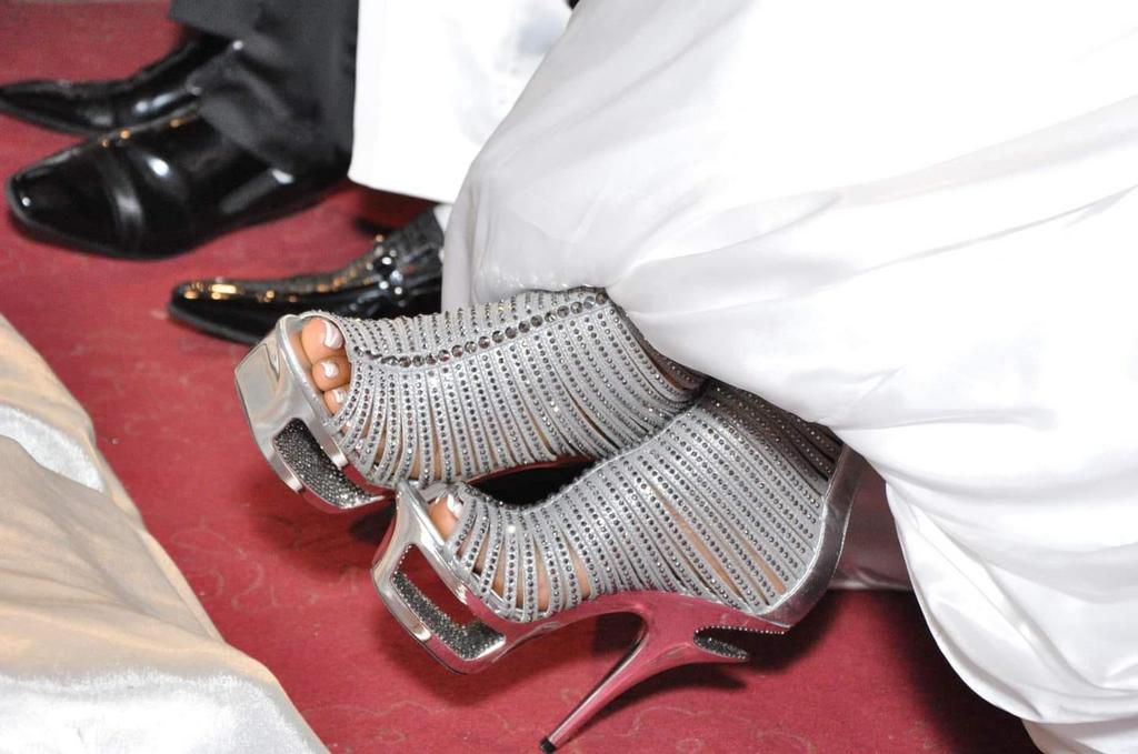 Barbie rocked rhinestone high heels