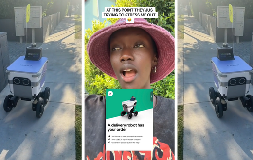 'Can't happen in Africa' robot delivers food order to surprised customer/TikTok