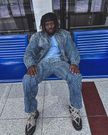 Abryanz wearing Rick Owen leather boots/Instagram