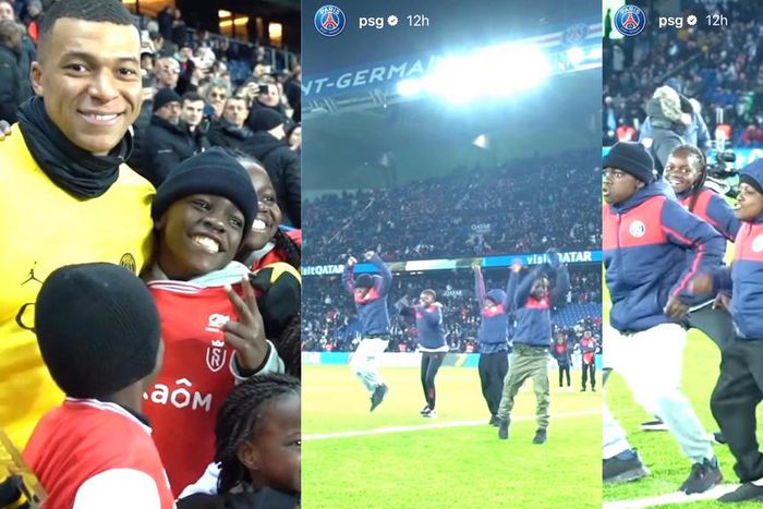 A collage of screengrabs from the video